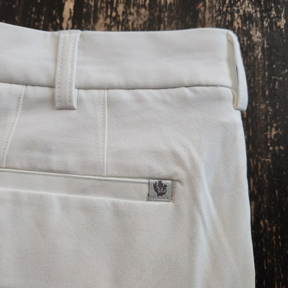 Donald Ross Mens Size 34 White Walker II Golf Shorts Performance Stretch NEW